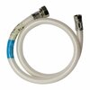 Thrifco Plumbing 1/2 Inch Comp x 1/2 Inch FIP Flexible Braided PVC 24 Inch Riser 4400482